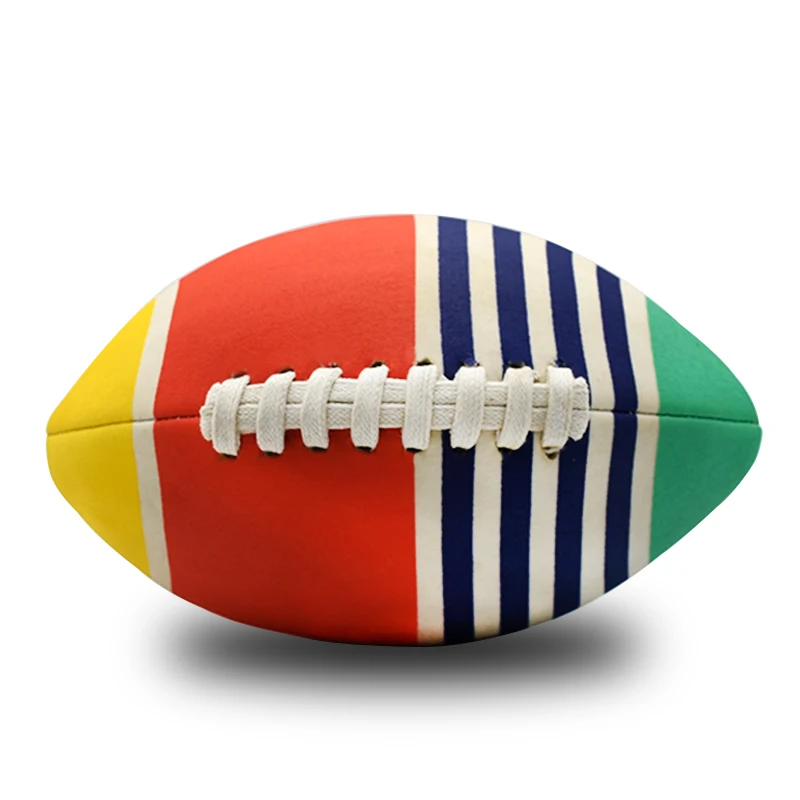 

size 6 Neoprene rugby balls customized logo American football