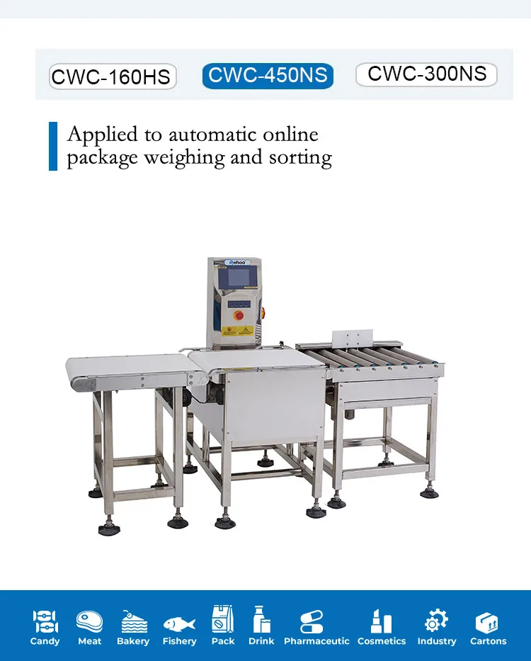 Automatic Dynamic Check Weigher Machine For Box Sorting and Weighing
