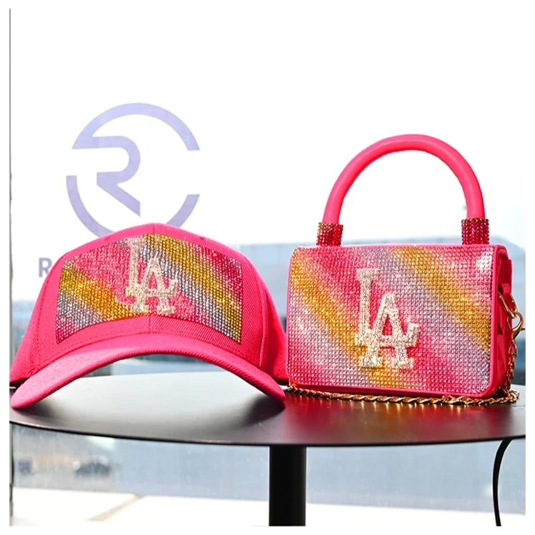 

2021 Designer women handbag la hat and purse set la purse la bag set