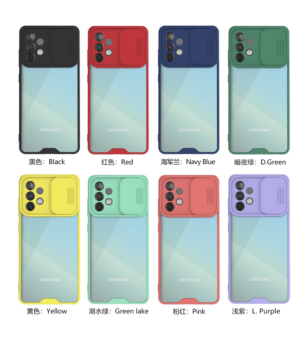 

Camera protection phone cover for iphone for samsung hybrid slide lens phone cover for redmi