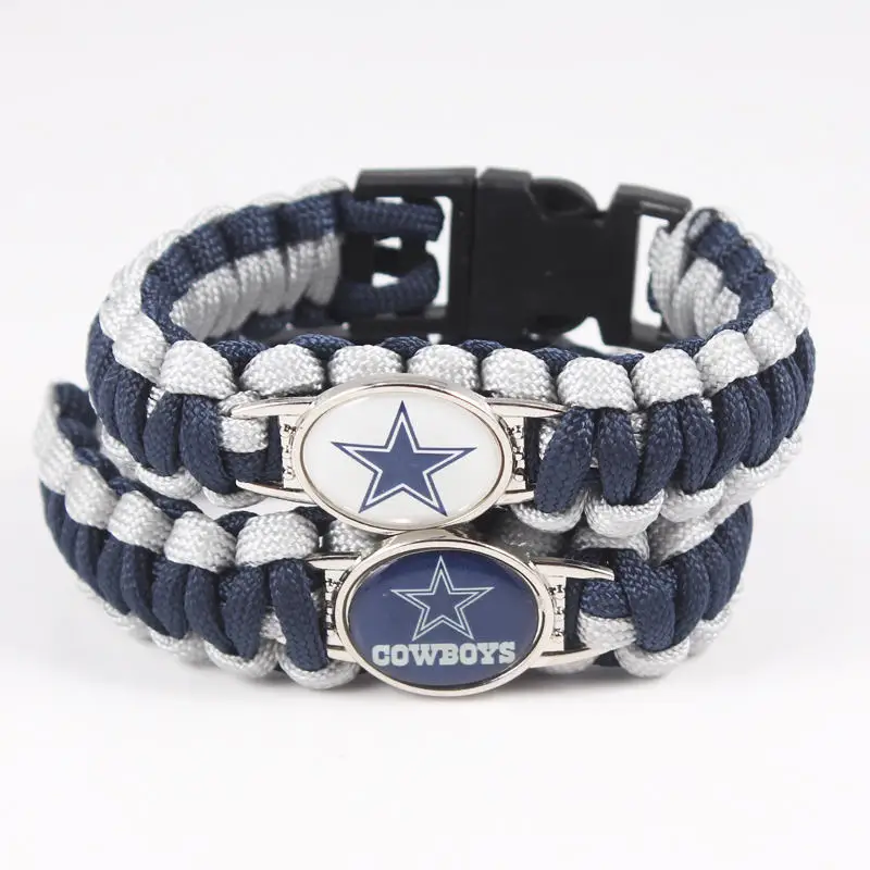 Wholesale American football team 32 NFL teams logo paracord bracelet