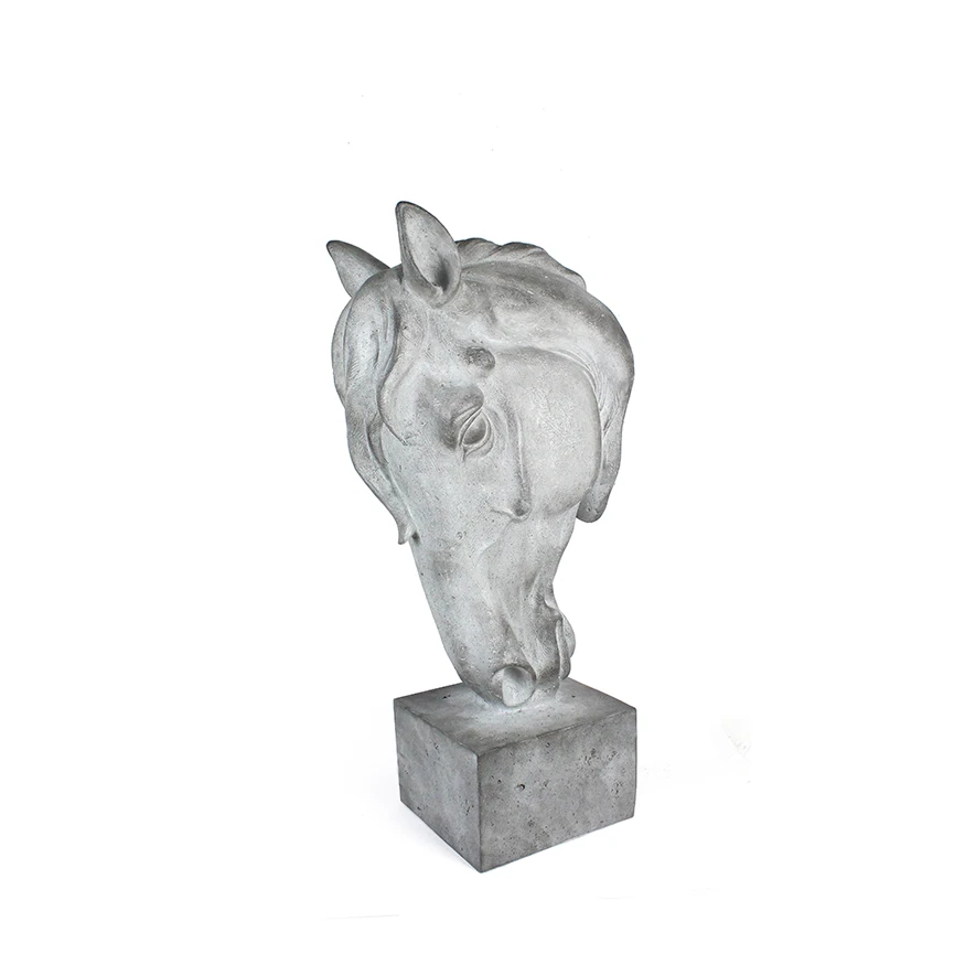 Hand made resin horse statue home crafts resin animal statue   creative life size horse statues fiberglass horse head factory