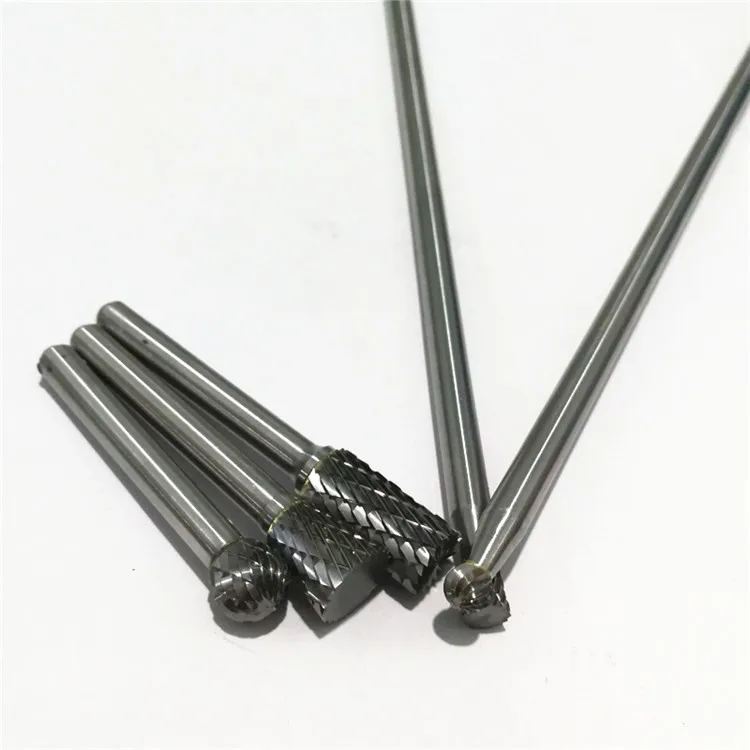 REEKE Extra Length Shank Rotary File Carbide Tools Burr Set  