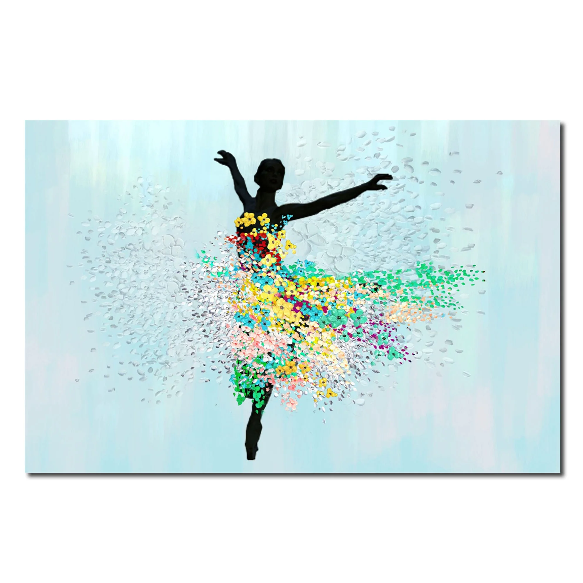 

Dancer girl Palette Knife 100% oil Painting for Dancing girl for Wall art POP Art Painting