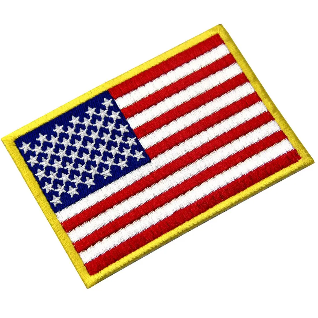 

Custom School Military Uniform Logo Cloth Embroidery Applique Patch American Flag