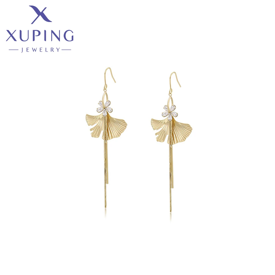 

A00736477 Xuping Jewelry luxury elegant earring birthday gift girl 14K gold color trendy special Gorgeous New design earrings