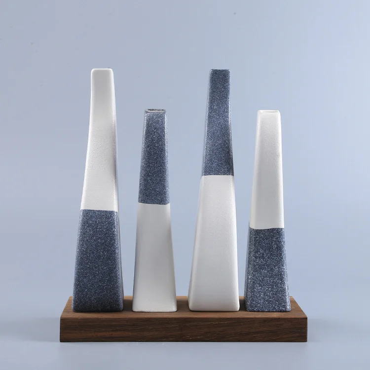 

Decorative Ceramic Snowflake Vase Living Room Home Decoration Ceramic Vase With Flowers Modern Home Decor, As photo