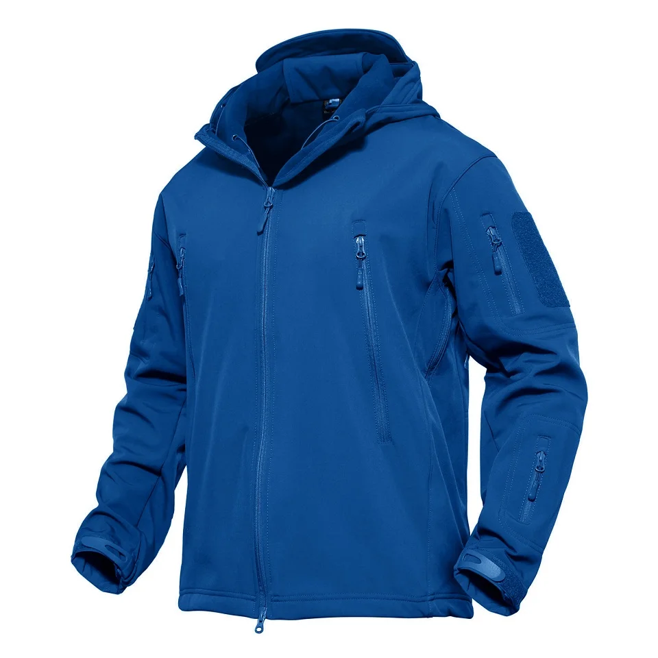 

Custom Windproof Waterproof Jacket Men's Outdoor Hiking Camping Fleece Lined Softshell Jackets