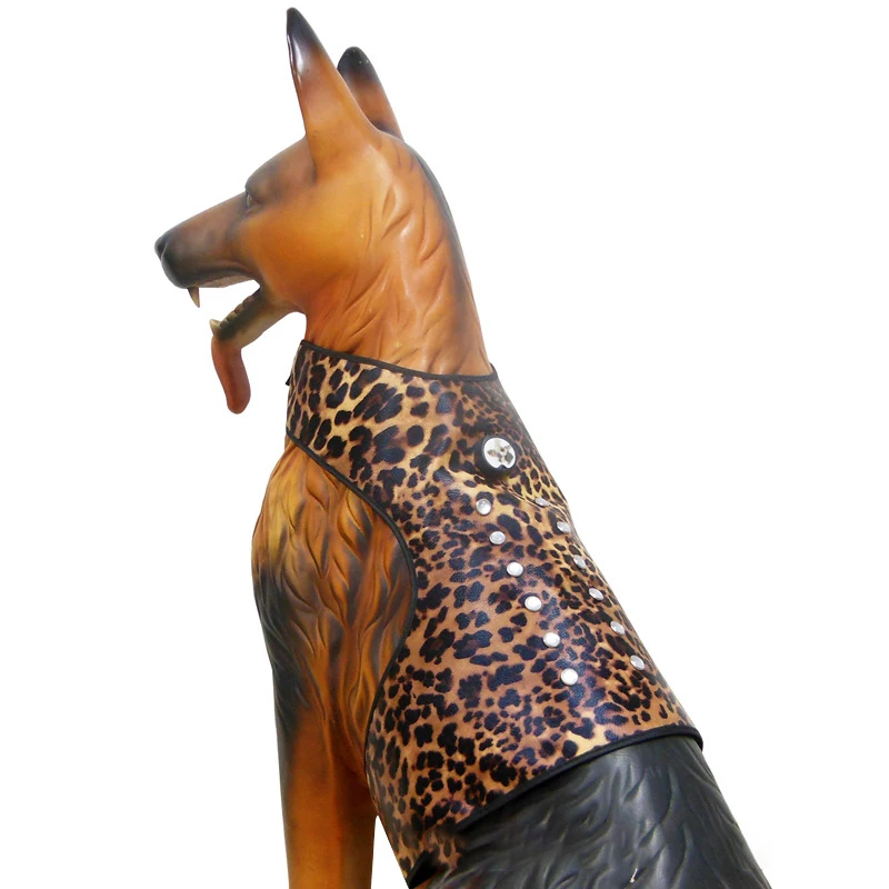

Leopard pet clothing 6led rechargeable pet apparel, Many colors