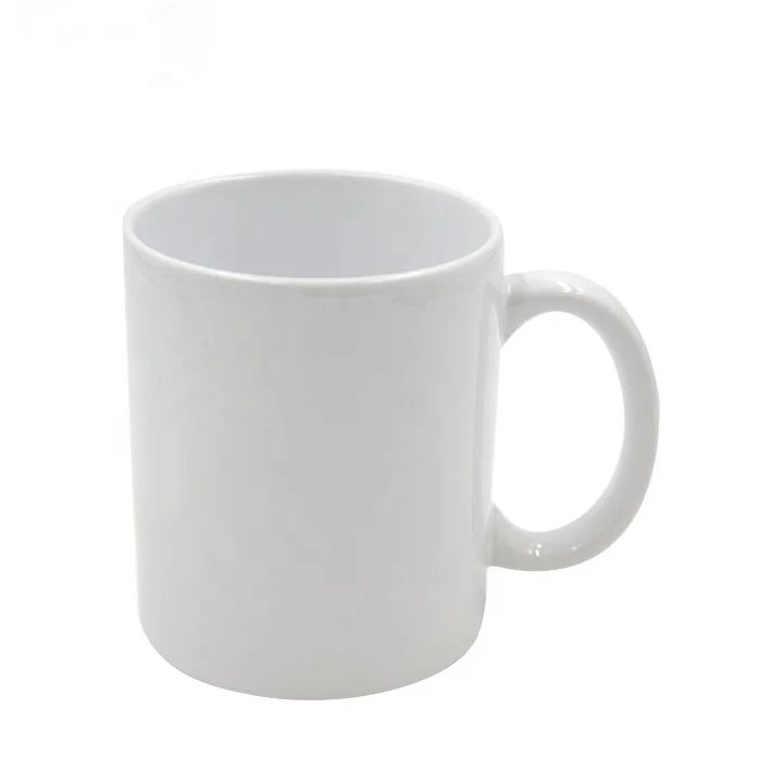 

Factory wholesale promotion Sublimation White mugs 11oz Blank Ceramic Travel Coffee cups with Handle 12 pieces/box