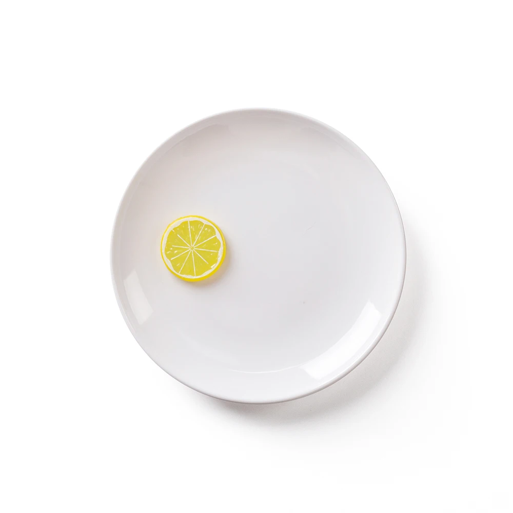 

Factory Supply  Restaurant Plates For Dips Melamine Camping Plates, White