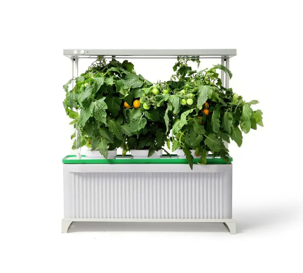 

Smart Led indoor garden hydroponics home garden bring your garden inside your house with LED grow light system for home office, White