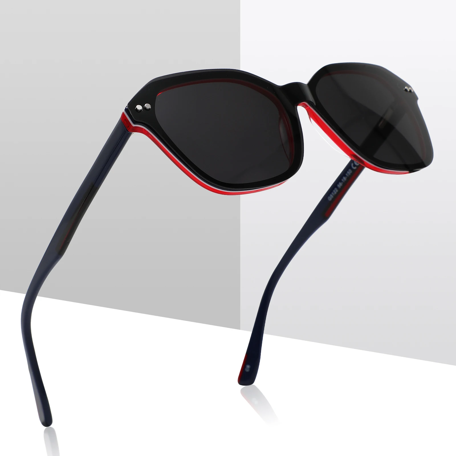

vintage square Acetate Magnetic polarized sunglasses eyeglasses frames spring hinge Clip on glasses 2022, Custom colors