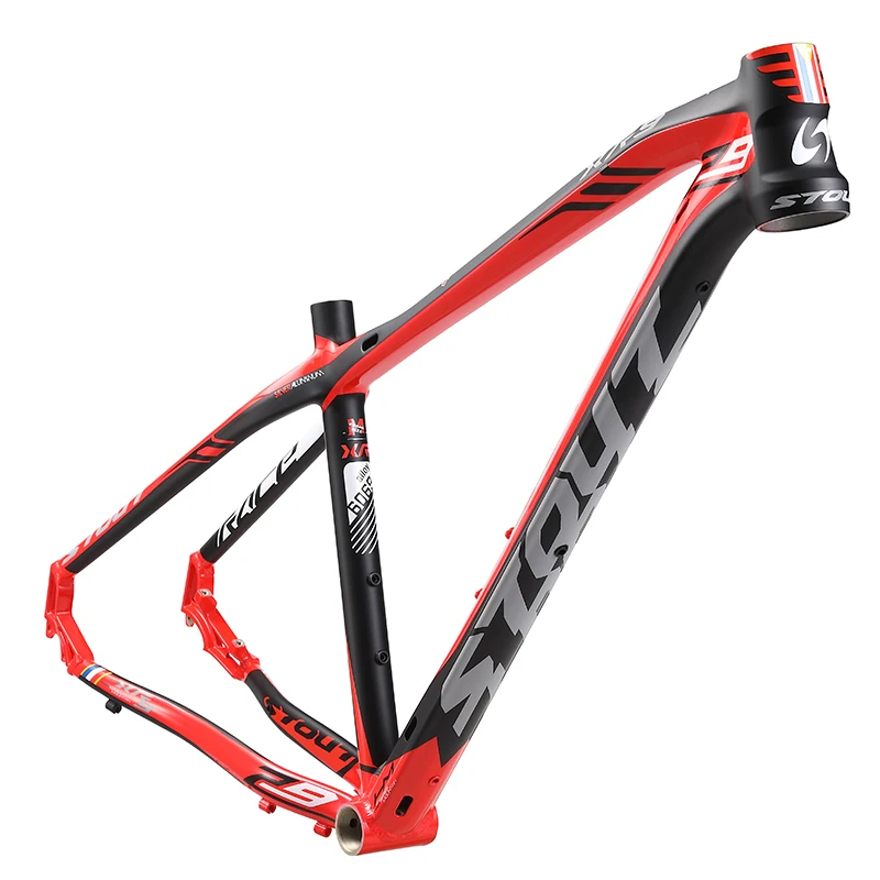 

high quality Mountain Bike full alloy frame 29 i nch 6069 aluminum MTB frame M size accessories for bicycles, Gray white red