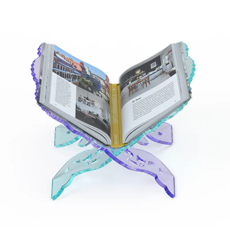 

Book Stand Epoxy Resin Mold Folding Bible Bookshelf Silicone Mould Desk Decor Islamic Organizer Display Reading Prayer, White