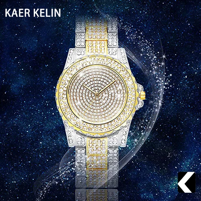 

KAER KELIN Brand Mechanical Waterproof Gold Quartz Diamond Watch Women Luxury Watch Stainless Steel Watch Manufacturer& Supplier