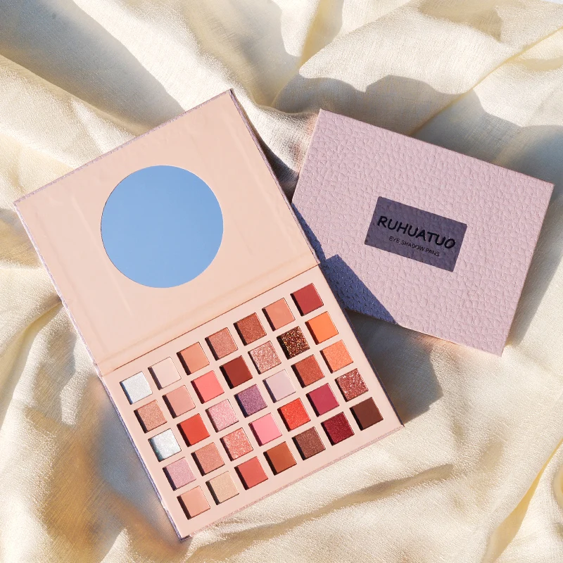 

2021 35 Colors Wholesale Waterproof Natural Glitter Eye shadow Powder Palette