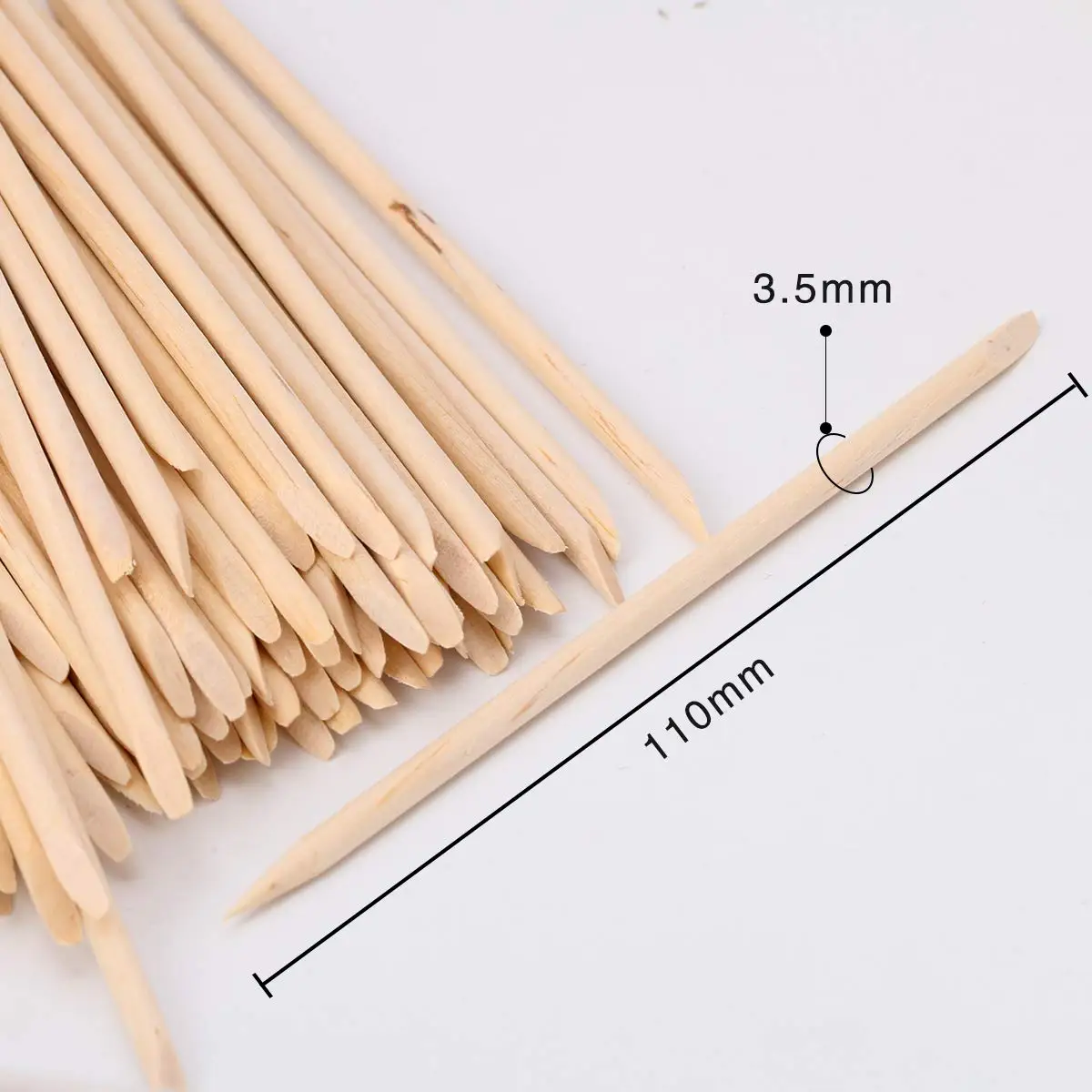 
Double Ended Manicure And Pedicure Tools Disposable Good Quality Nail Art Manicure Wooden Factory Price Orange Wood Sticks 