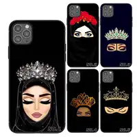 

Muslim Islamic Gril Eyes luxury phone case for iPhone 6s 6plus 7 8 X XS XR 11 11Pro 11Pro Max Case