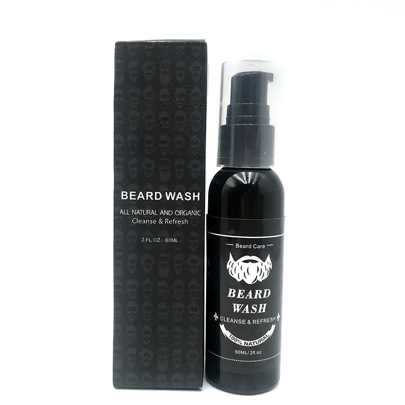 

Shampoo and conditioner organic argan oil beard hair wash shampoo men private label beard wash