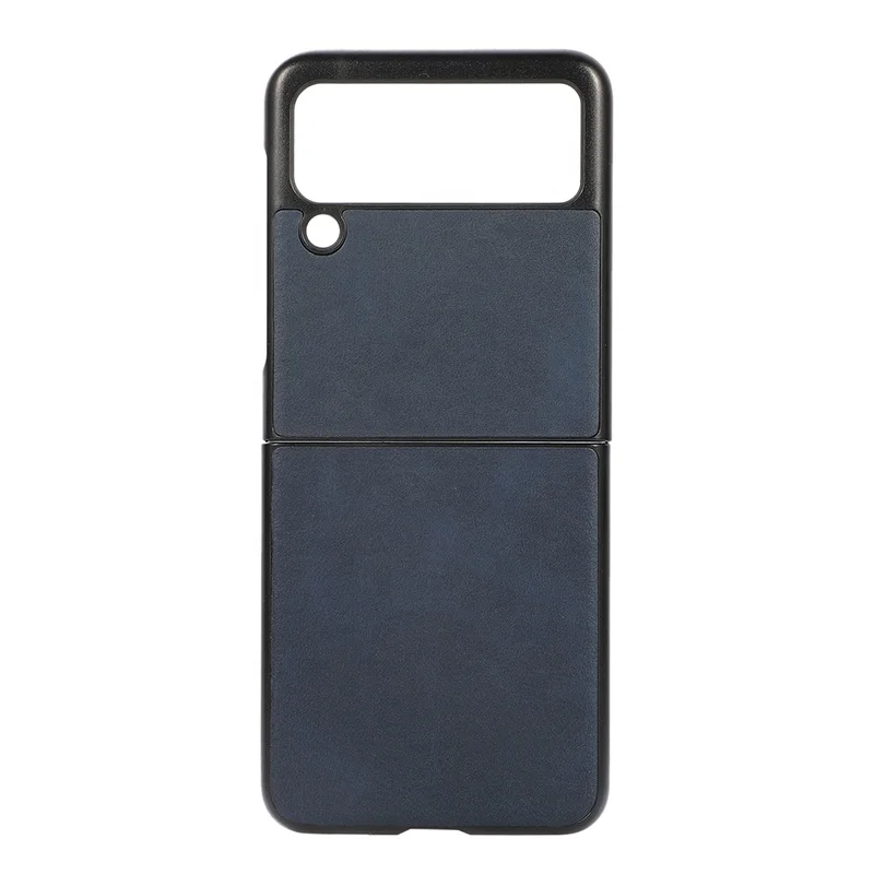 

Genuine Leather Phone Case Cover Hybrid Leather PC Case for Samsung Galaxy Z Flip 3 Luxury Cell Phone Case, Multi colors