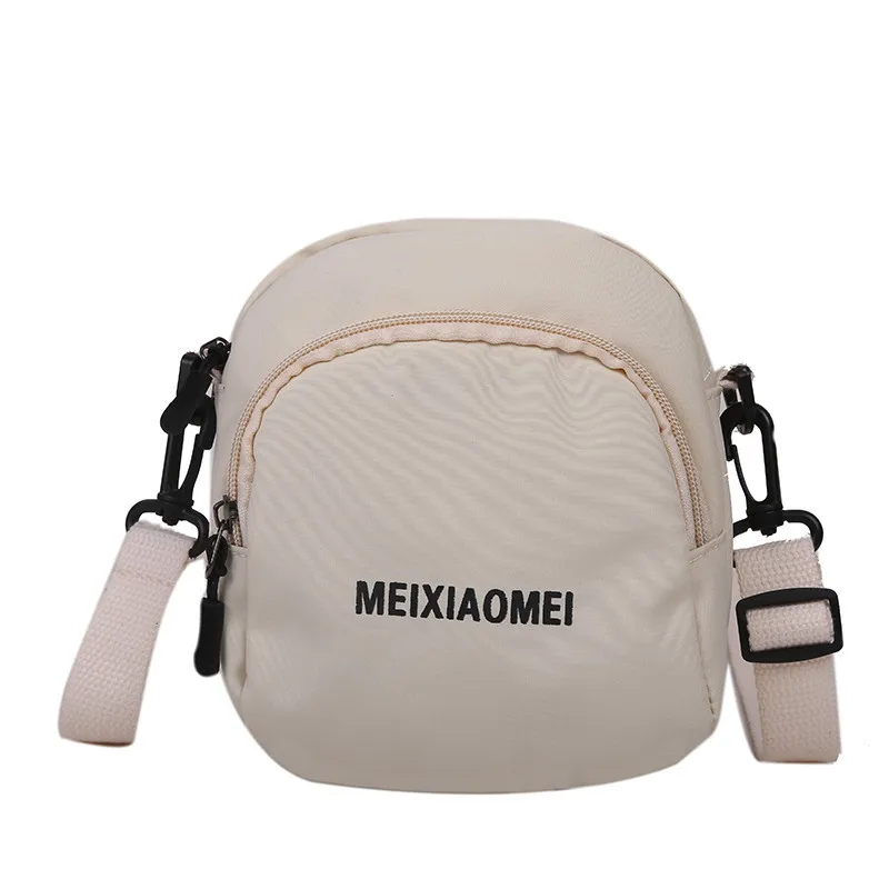 

New fashion small square bag solid color canvas bag casual shoulder cross-body zipper mail lady light shoulder bag, Customized color