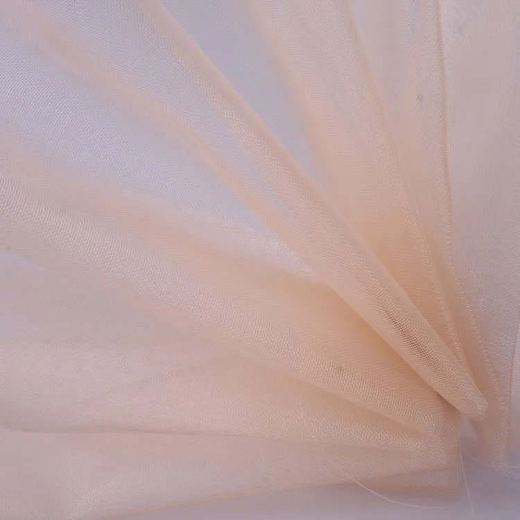 

100% nylon tulle net thin nylon mesh fabric for wedding dresses, Customized color