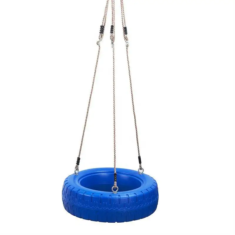 

Kids Plastic Tyre swing with Hanging Rope Playground Accessories Toy, Colorful