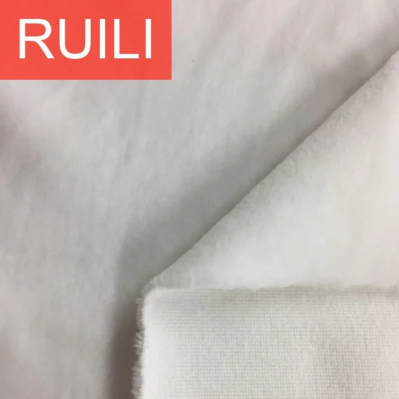 
95% Polyester 5% Spandex White Color Soft 1.5mm EF Velboa plush fabric 