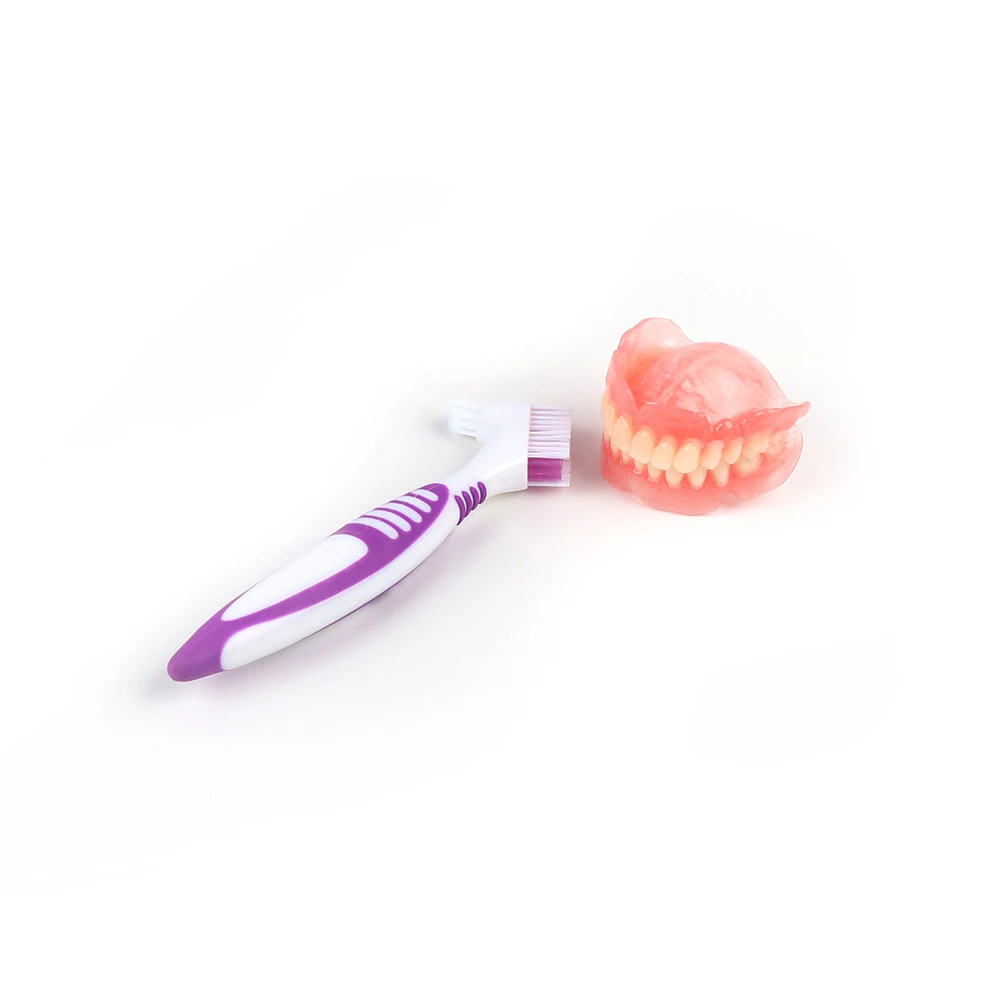 False Teeth Cleaning Brush Denture Brushes Wholesale Denture Toothbrush