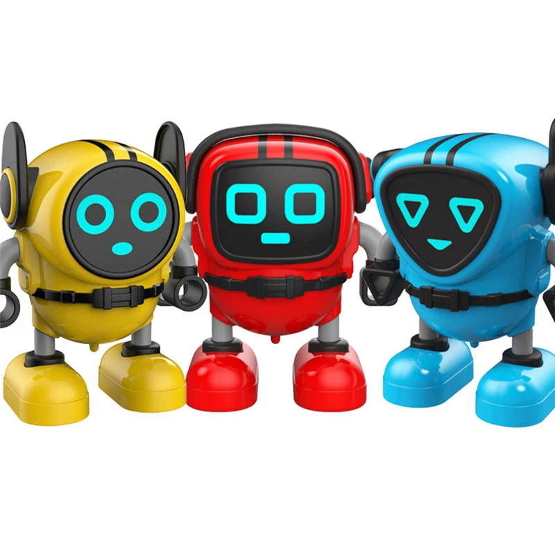 

JJRC R7 Mini Robot Novelty Game Toy Spinning Top Robot Battle Gyro Pull Back Car Spinning in Wind Up Gyro Toy for Kids Gifts, Yellow/blue/red