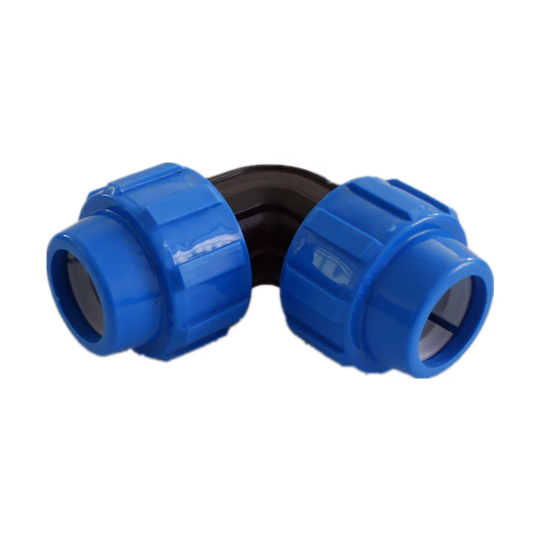 

quick joint connectors fittings irrigation pipe fittings agricultural pipe use 2 inch elbow, Black and blue