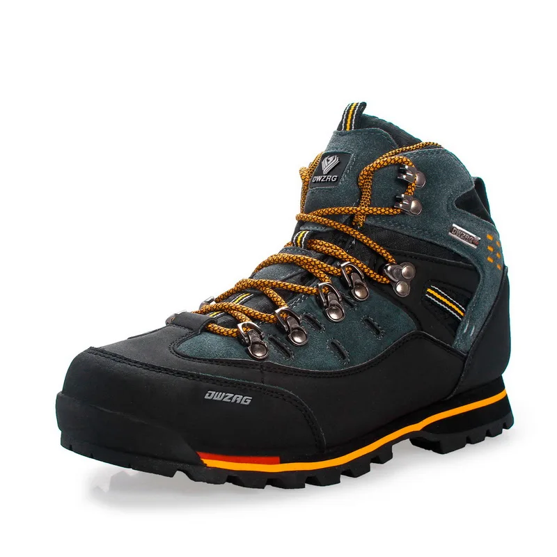 

Custom trekking waterproof outdoor mountain climbing winter high top boots hiking shoes for men women, As show