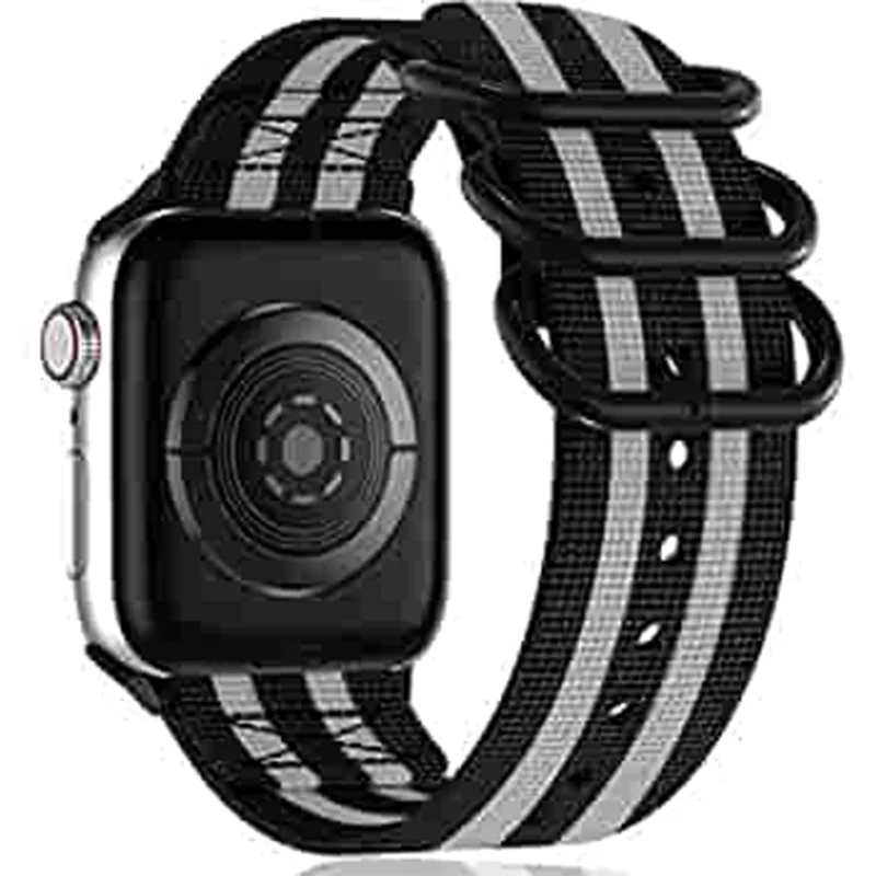 

Solo Loop Band for Apple Watch 38mm 42mm Sport Bracelet Nylon Watch strap for Iwatch 44mm 40mm for Apple Watch Series 6 5 4 3 SE, Multi colors