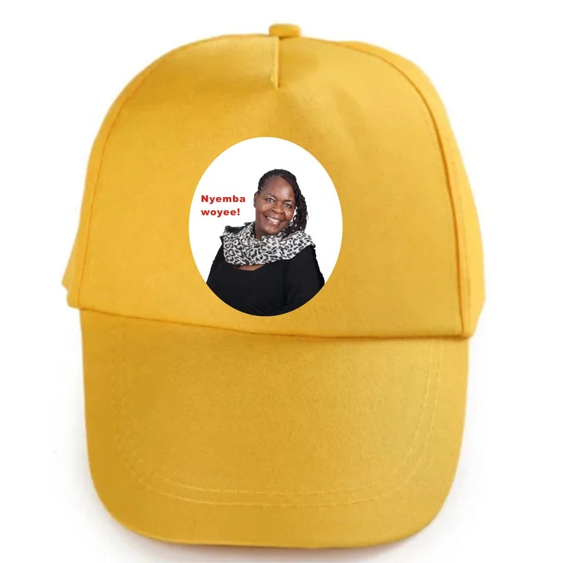 
custom cheap white polyester cap for election 