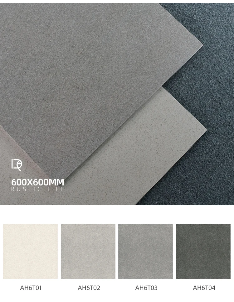 600*600 mm gray mat bathroom kitchen anti-slip wall and floor glazed porcelain tiles matte finish glazed porcelain floor tile