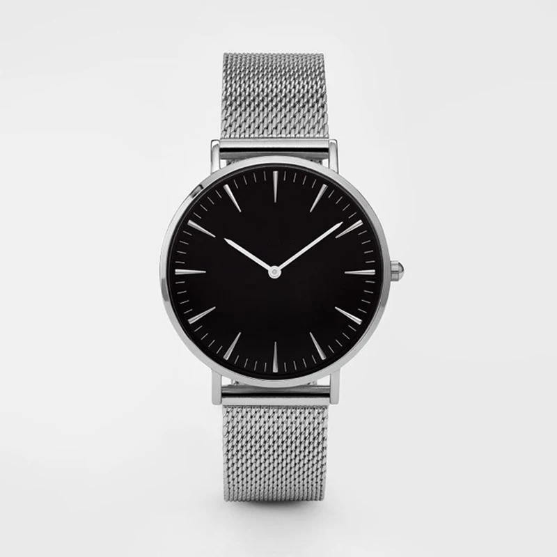 

Man WATCHES With MY LOGO Japanese Movt Stainless Steel Mesh My Brand Name Watch Custom Printed Own Logo Women Watch, Colors