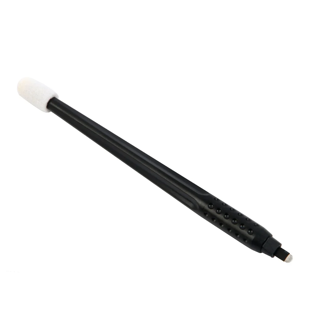 

PMU Lushcolor 18U Shape Disposable Microblading Pen With Sponge Cup For Permanent Makeup, Black