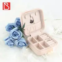 

Custom Logo Small Jewelry Packaging Storage Gift Boxes Leather Jewelry Box Wholesale