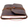 Refillable Leather Journal Writing Notebook - Lay Flat Blank Notepad, Handmade Leather Diary