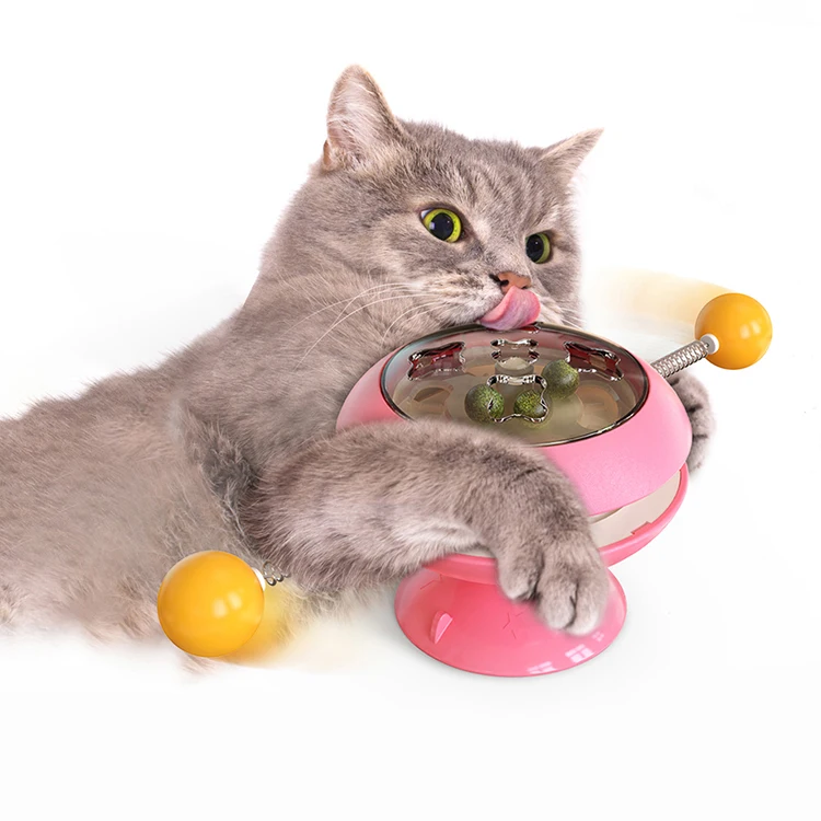 

New Arrival Gyroball Pet Toy Interactive Puzzle Training Pet Toys For Cats With Catnip Ball, Customized color