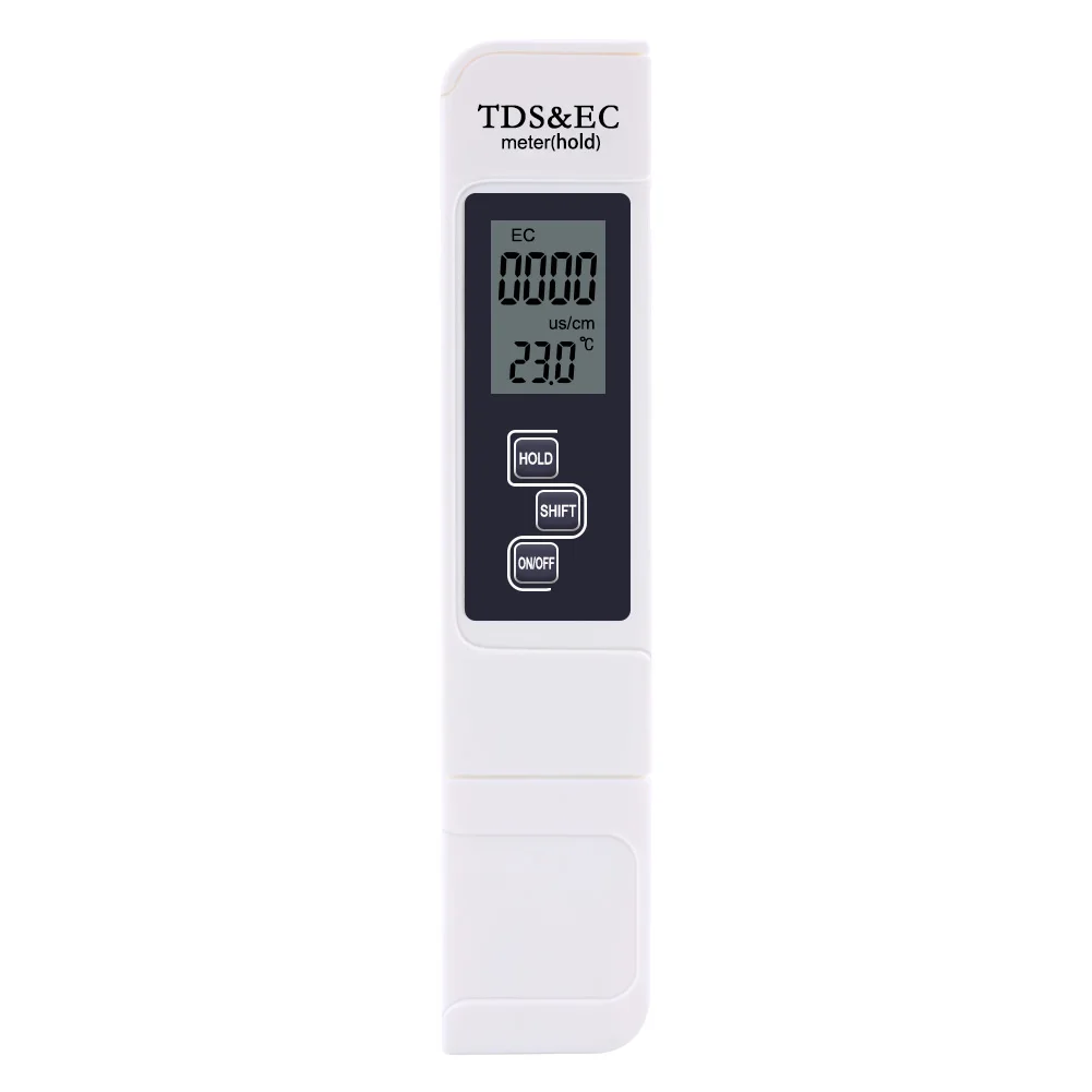 

TDS EC Meter Temperature Tester Pen 3 In1 Function Conductivity Water Quality Measurement Tool TDS&EC Tester 0-5000ppm