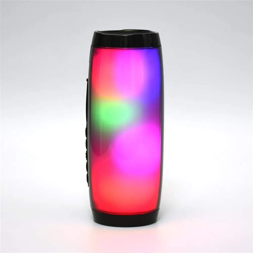 

2021 Amazon Hot sale factory price Speaker led Colorful light speaker Portable Outdoor Wireless speaker TG157 for iPhone x, Black /red/ blue /green/sliver