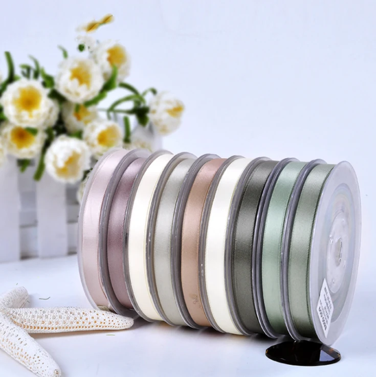 

Single-sided Polyester ribbon DIY accessories Ribbon brown tie, 20 colors