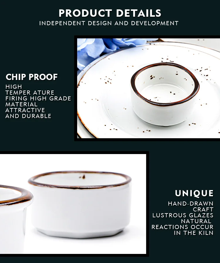 Wholesale wedding banquet use small sushi soy saucers bowl mini appetizer plates high temperature ceramic dipping sauce dish set