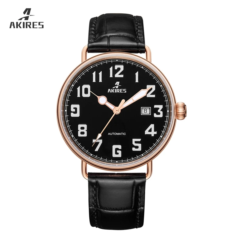 

Akires business sport men's wrist watch low MOQ custom logo Swiss movement luxury watch brand