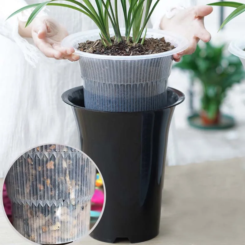Mesh Planter Orchid Flower Pot Plastic Orchid Pots Set With Holes,Inner