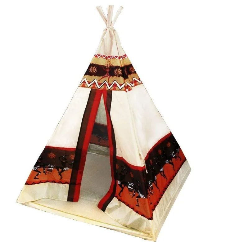 

wholesale pop up kids canvas indian teepee tent for beach party