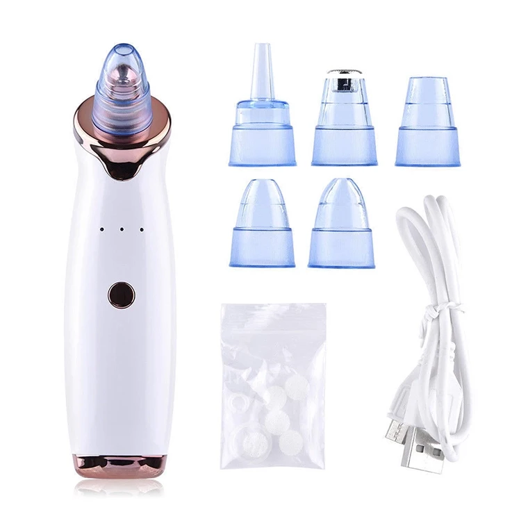 

Pore Cleaner Black Head Suction Extractor Tool Kit Acne Removal Vacuum Blackhead Remover, White color (customized as you request)