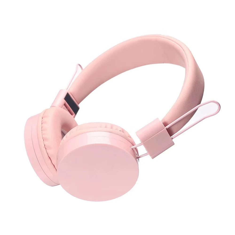 oem children headphone macaron cute colorful children wire